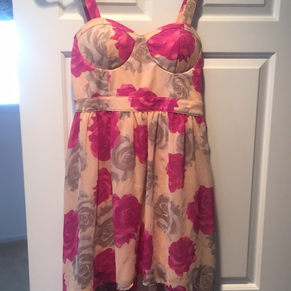 High low floral dress